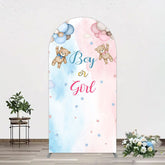 Lofaris Balloon Teddy Baby Shower Gender Reveal Arch Backdrop